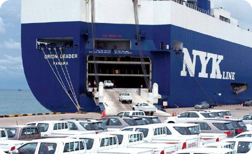 SA UK RORO Container Shipping Vintage Cars